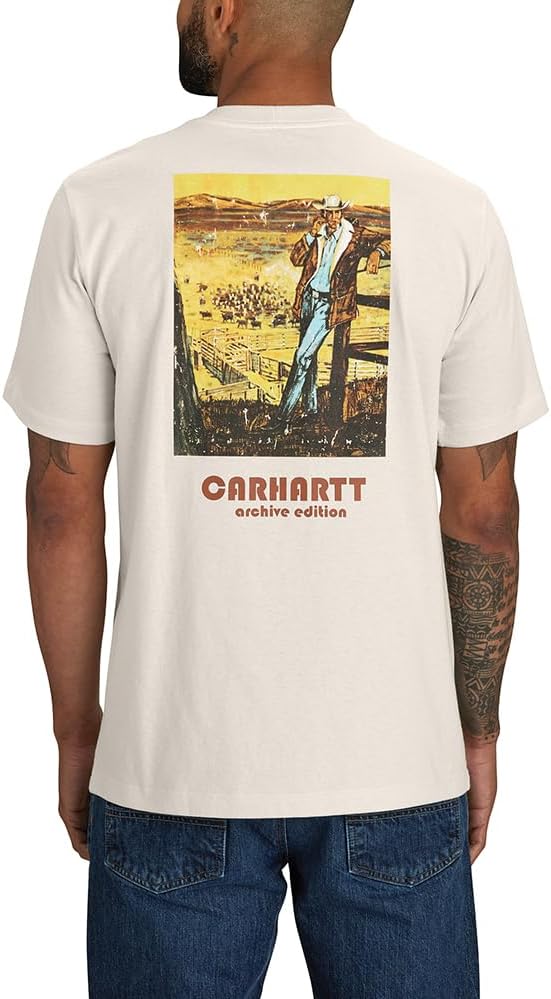 Мужская футболка Carhartt свободного кроя с короткими рукавами и принтом «Ферма», Malt
Мужская футболка Carhartt свободного кроя с короткими рукавами и принтом «Ферма», Malt