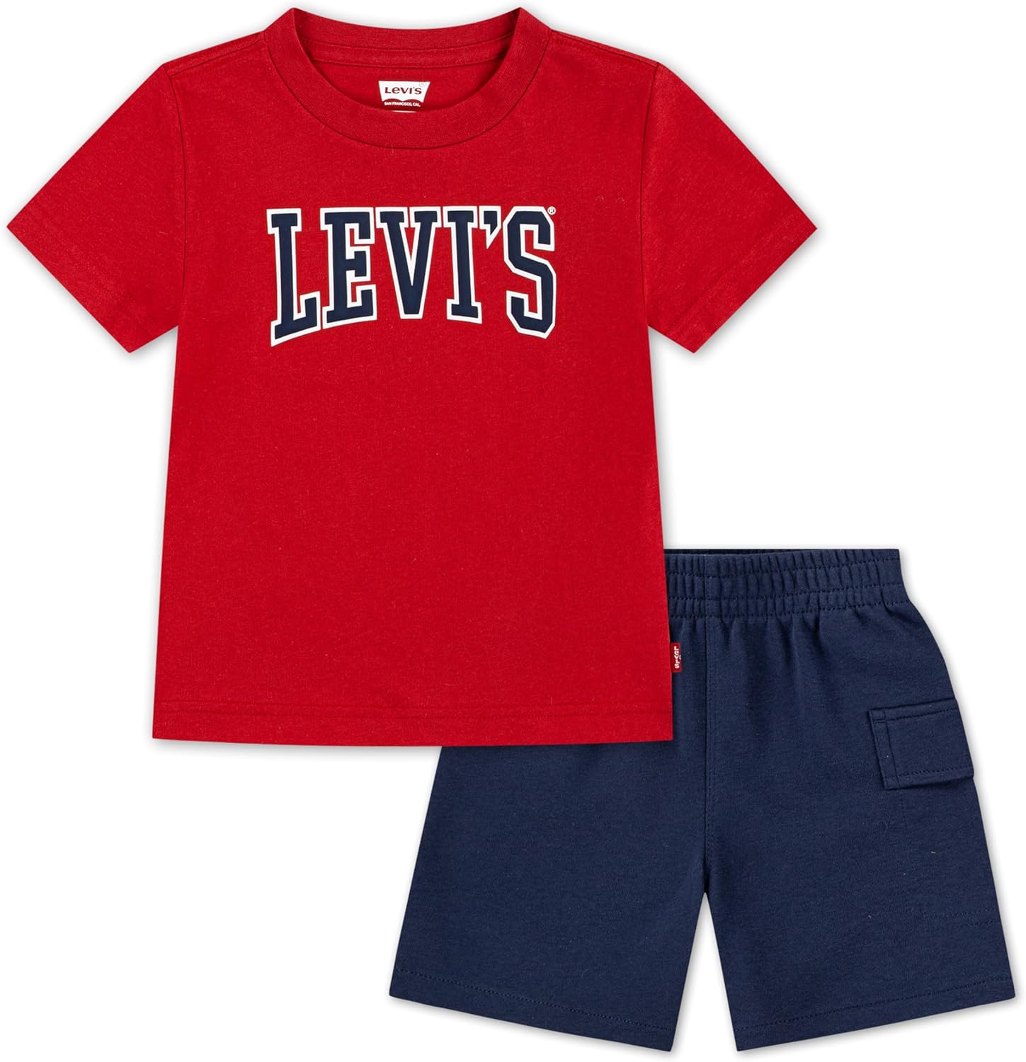Комплект из двух предметов: футболка с принтом и шорты Levi's для мальчиков и малышей, Pompeian Red
Комплект из двух предметов: футболка с принтом и шорты Levi's для мальчиков и малышей, Pompeian Red