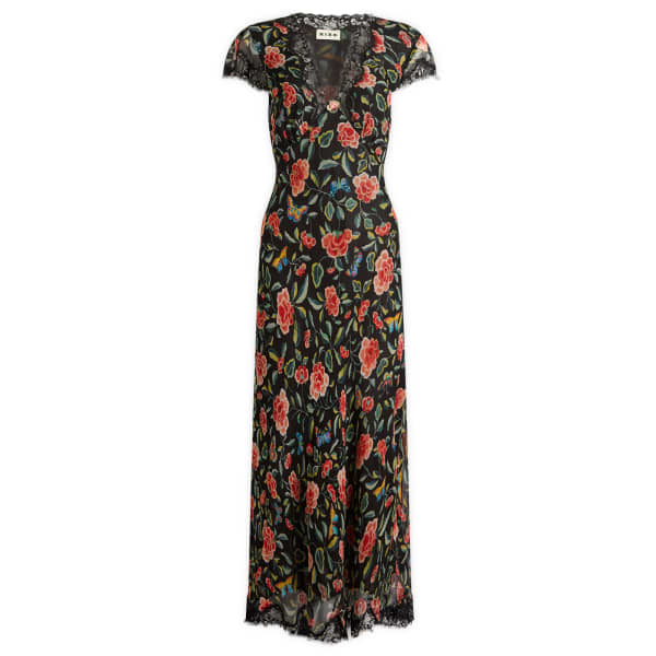 Платье Clarice миди с цветочным принтом в виде бабочек Rixo, черный
Платье Clarice миди с цветочным принтом в виде бабочек Rixo, черный