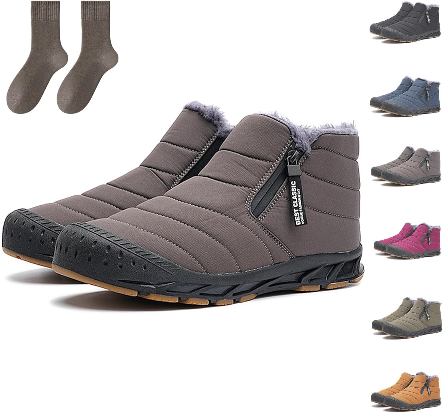 Мужские зимние ботинки MIOKUKO, водонепроницаемые зимние ботинки, мужские зимние ботинки на молнии, облегченная уличная обувь, высокие теплые ботинки с подкладкой из меха, серый
Мужские зимние ботинки MIOKUKO, водонепроницаемые зимние ботинки, мужские зимние ботинки на молнии, облегченная уличная обувь, высокие теплые ботинки с подкладкой из меха, серый