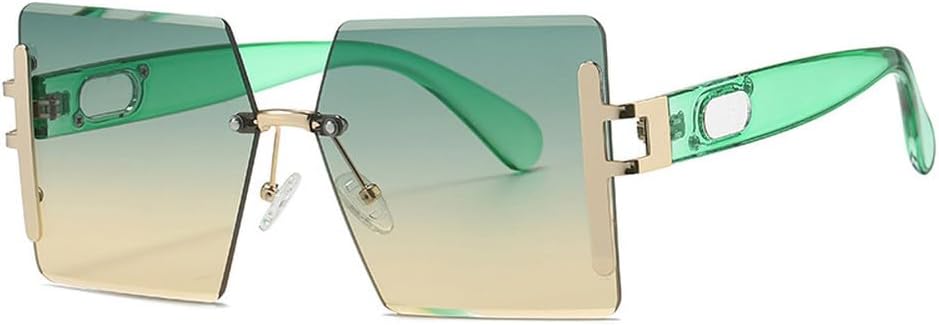 Большие солнцезащитные очки без оправы для женщин и мужчин. Модные солнцезащитные очки в винтажном стиле. Роскошные розовые очки с защитой от УФ-излучения UV400 generic, Green Yellow
Большие солнцезащитные очки без оправы для женщин и мужчин. Модные солнцезащитные очки в винтажном стиле. Роскошные розовые очки с защитой от УФ-излучения UV400 generic, Green Yellow