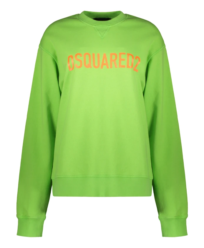 Хлопковая толстовка с логотипом. Dsquared2, зеленый
Хлопковая толстовка с логотипом. Dsquared2, зеленый
