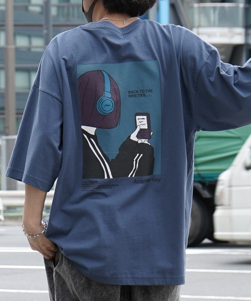 Футболка оверсайз с коротким рукавом, принт на спине, вышивка ILL'S, синий
Футболка оверсайз с коротким рукавом, принт на спине, вышивка ILL'S, синий