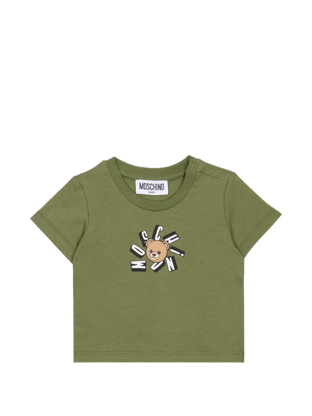 Футболка с рисунком медвежонка Moschino Kids, зеленый
Футболка с рисунком медвежонка Moschino Kids, зеленый