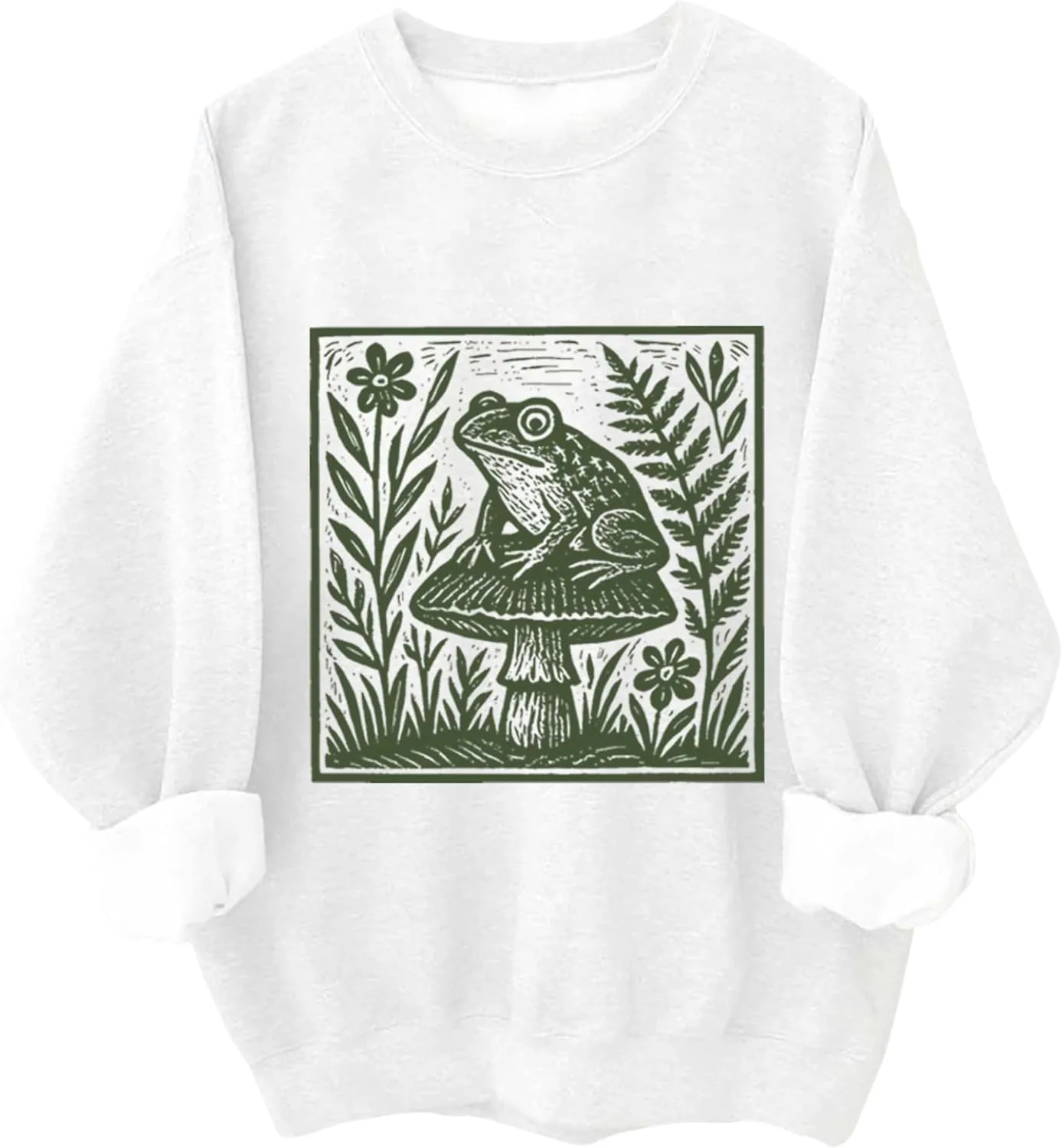 Свитшот Frog Mushroom Woodland Nature, винтажный худи с принтом Relliot
Свитшот Frog Mushroom Woodland Nature, винтажный худи с принтом Relliot