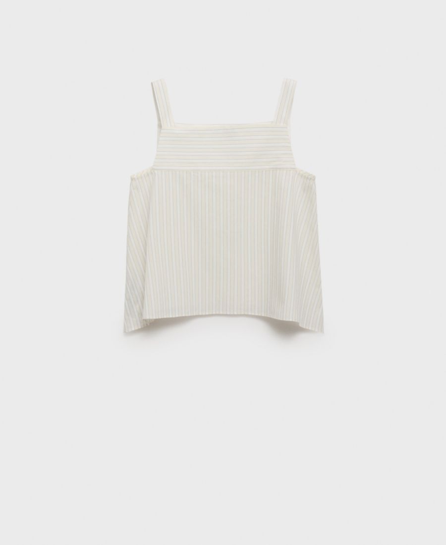 Женский полосатый топ на бретелях MANGO, Ecru
Женский полосатый топ на бретелях MANGO, Ecru