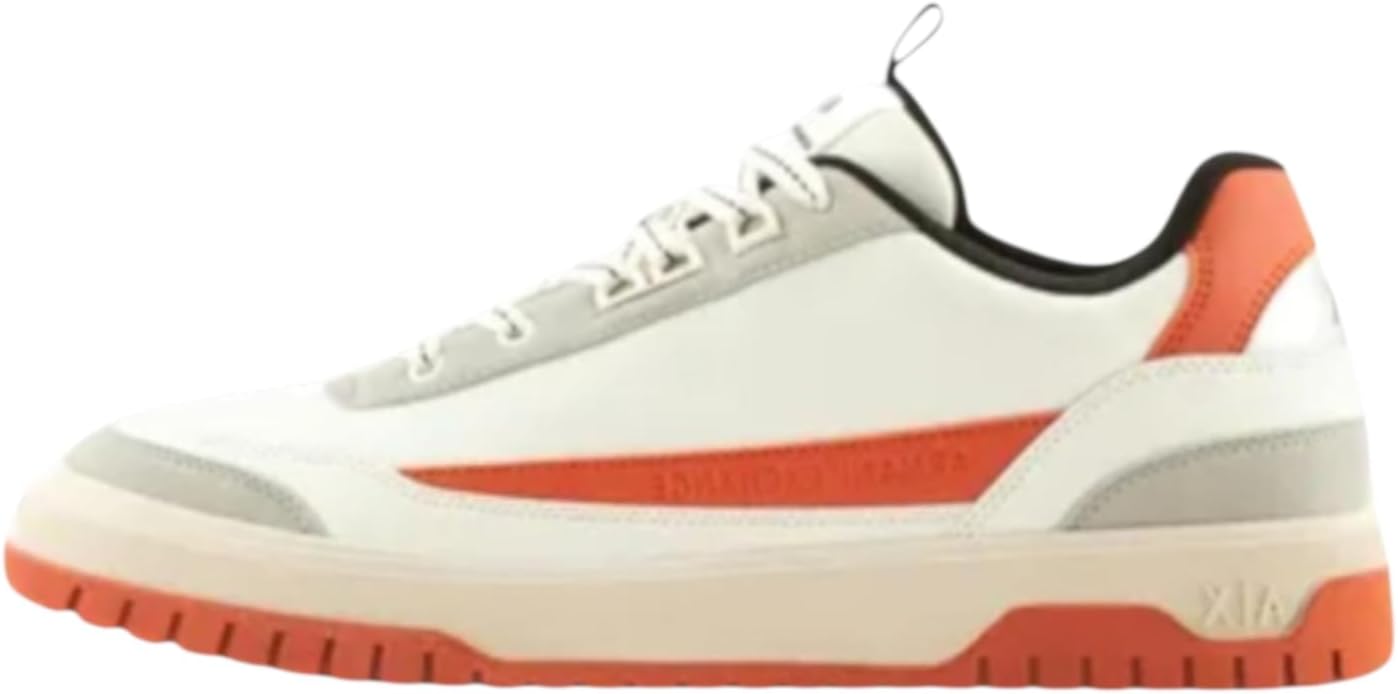 Мужские кеды Armani Exchange низкие из замши и искусственной кожи с логотипом, белый/оранжевый/светло-белый
Мужские кеды Armani Exchange низкие из замши и искусственной кожи с логотипом, белый/оранжевый/светло-белый