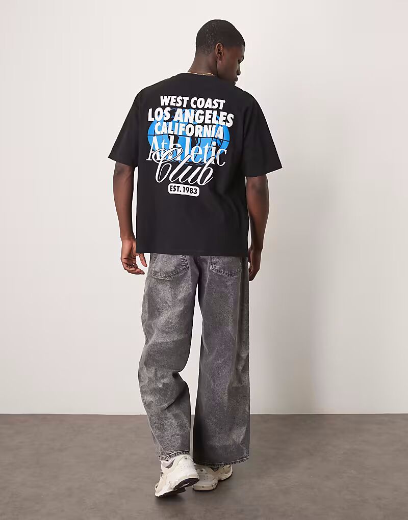 Футболка свободного кроя ASOS DESIGN с университетской графикой черного цвета
Футболка свободного кроя ASOS DESIGN с университетской графикой черного цвета