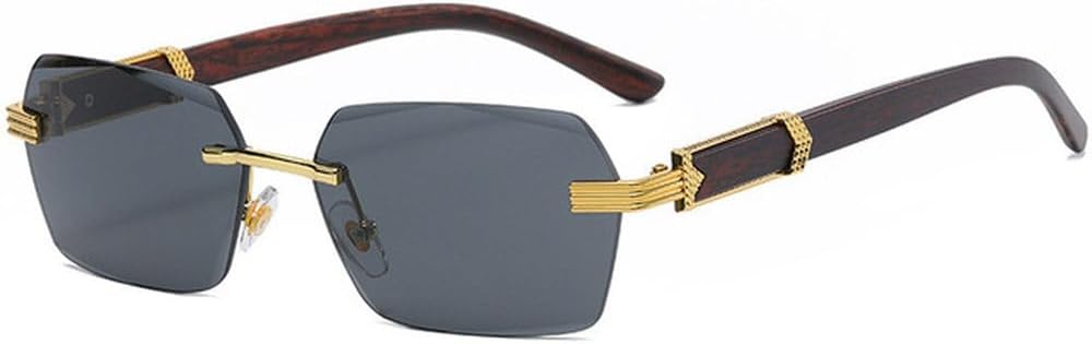 Винтажные солнцезащитные очки без оправы для мужчин и женщин, стильные очки класса люкс, модные женские солнцезащитные очки с защитой от УФ-излучения UV400 для мужчин HHZZYVY, Gold-black
Винтажные солнцезащитные очки без оправы для мужчин и женщин, стильные очки класса люкс, модные женские солнцезащитные очки с защитой от УФ-излучения UV400 для мужчин HHZZYVY, Gold-black