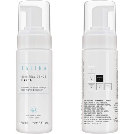 Skintelligence Hydra Foaming Face Cleanser Увлажняющая очищающая пенка для лица — Средство для очищения кожи и пор для загрязненной кожи — Для всех типов кожи — Помповый дозатор 150 мл, Talika 
Skintelligence Hydra Foaming Face Cleanser Увлажняющая очищающая пенка для лица — Средство для очищения кожи и пор для загрязненной кожи — Для всех типов кожи — Помповый дозатор 150 мл, Talika