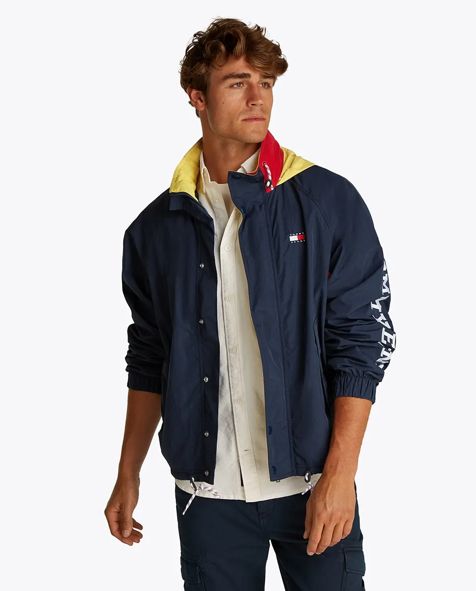 Мужская куртка свободного кроя с цветовыми блоками Tommy Jeans, тёмно-синий 
Мужская куртка свободного кроя с цветовыми блоками Tommy Jeans, тёмно-синий