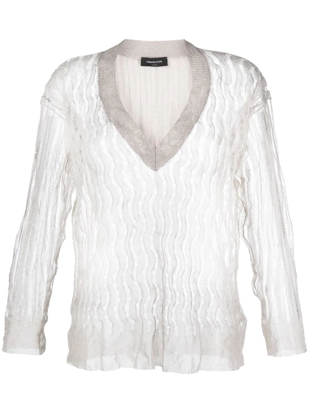 Джемпер рыхлой вязки с V-образным вырезом Fabiana Filippi, золотистый
Джемпер рыхлой вязки с V-образным вырезом Fabiana Filippi, золотистый