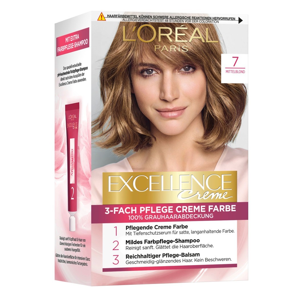 Краска для волос excellence crème Loreal Paris, nr. 7 - mittelblond, количество 1 шт.
Краска для волос excellence crème Loreal Paris, nr. 7 - mittelblond, количество 1 шт.