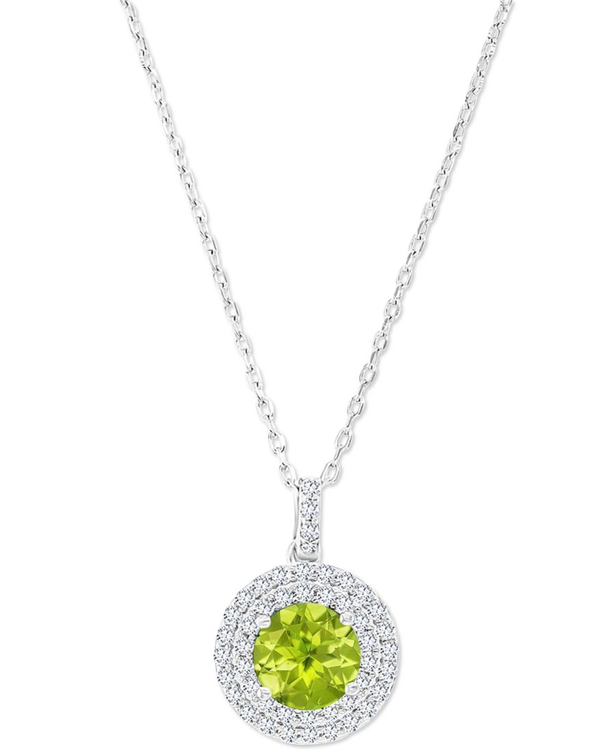 Подвеска-колье с аметистом (1,5 карата) и выращенным в лаборатории белым сапфиром (3/8 карата) в оправе из стерлингового серебра, длина 40 см + удлинитель 5 см Macy's, Peridot
Подвеска-колье с аметистом (1,5 карата) и выращенным в лаборатории белым сапфиром (3/8 карата) в оправе из стерлингового серебра, длина 40 см + удлинитель 5 см Macy's, Peridot
