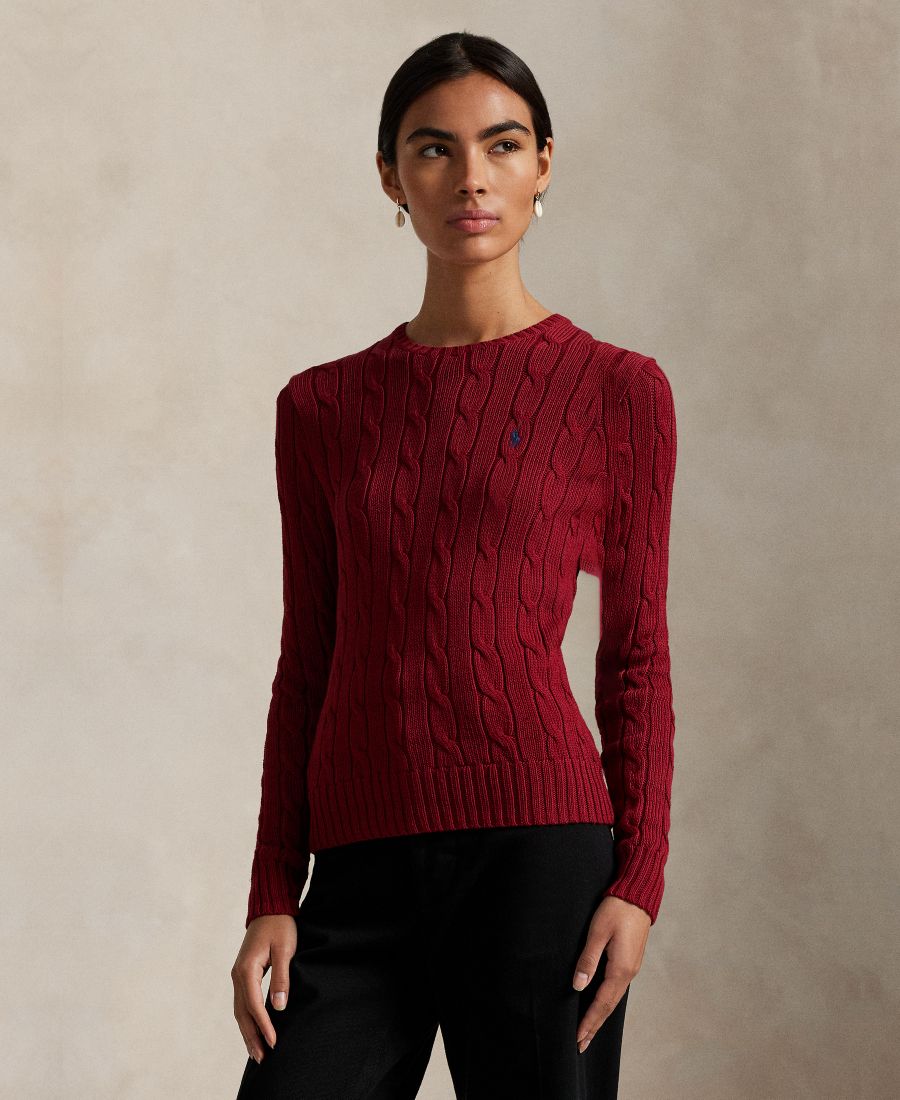 Женский хлопковый свитер крупной вязки с круглым вырезом Polo Ralph Lauren, Sweet Tomato
Женский хлопковый свитер крупной вязки с круглым вырезом Polo Ralph Lauren, Sweet Tomato