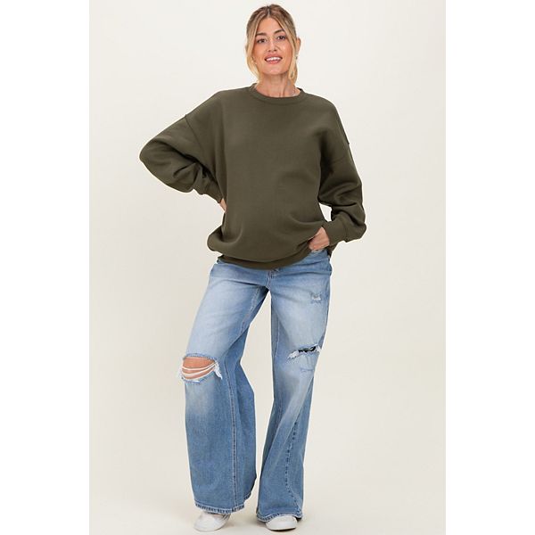 Джинсы для беременных с рваными краями, открытыми коленями, широкими штанинами, свободного кроя. Pinkblush
Джинсы для беременных с рваными краями, открытыми коленями, широкими штанинами, свободного кроя. Pinkblush