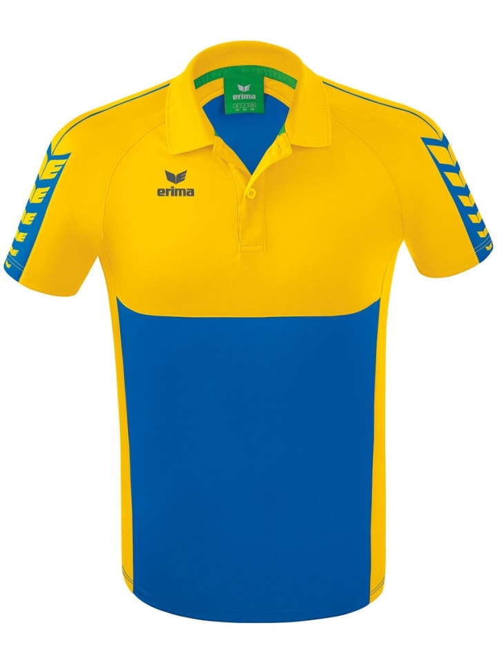 Футболка поло Six Wings Poloshirt erima, синий 
Футболка поло Six Wings Poloshirt erima, синий