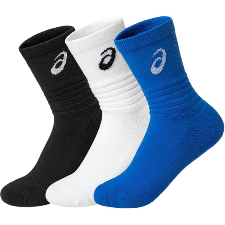 Детские носки для спортивных результатов Asics, 3 пары (черный/белый/синий)
Детские носки для спортивных результатов Asics, 3 пары (черный/белый/синий)
