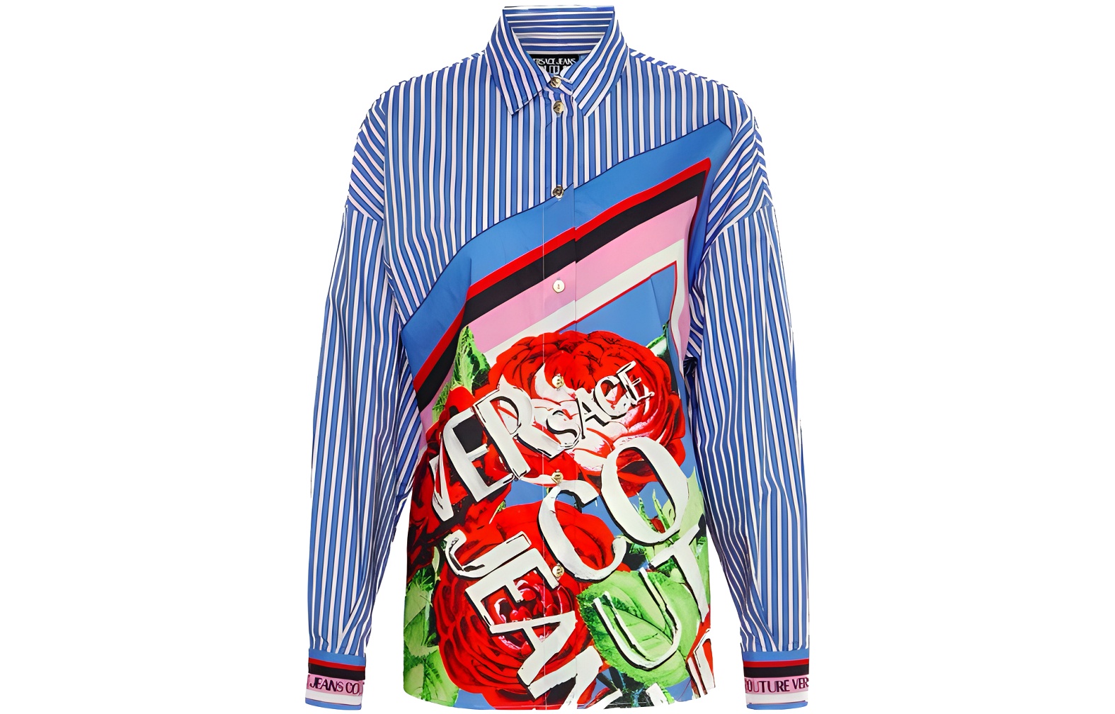 VERSACE JEANS COUTURE Женская голубая рубашка SS23
VERSACE JEANS COUTURE Женская голубая рубашка SS23