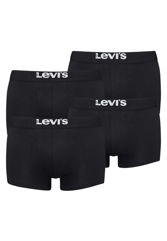 Комплект из 4 трусов-боксеров — однотонные базовые шорты с органическим логотипом на поясе Levi'S, черный
Комплект из 4 трусов-боксеров — однотонные базовые шорты с органическим логотипом на поясе Levi'S, черный