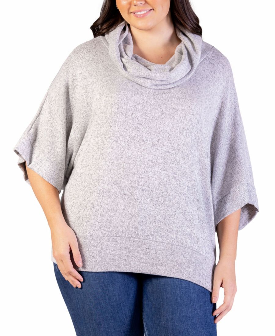 Топ больших размеров с воротником-хомутом и рукавами летучая мышь 24seven Comfort Apparel, Grey
Топ больших размеров с воротником-хомутом и рукавами летучая мышь 24seven Comfort Apparel, Grey