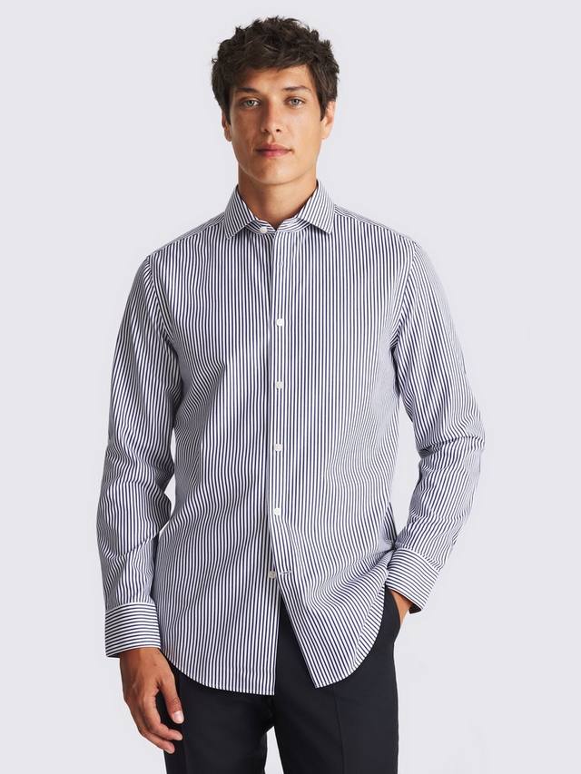 Хлопковая рубашка приталенного кроя с полосками, не требующая глажки Moss, Blue
Хлопковая рубашка приталенного кроя с полосками, не требующая глажки Moss, Blue