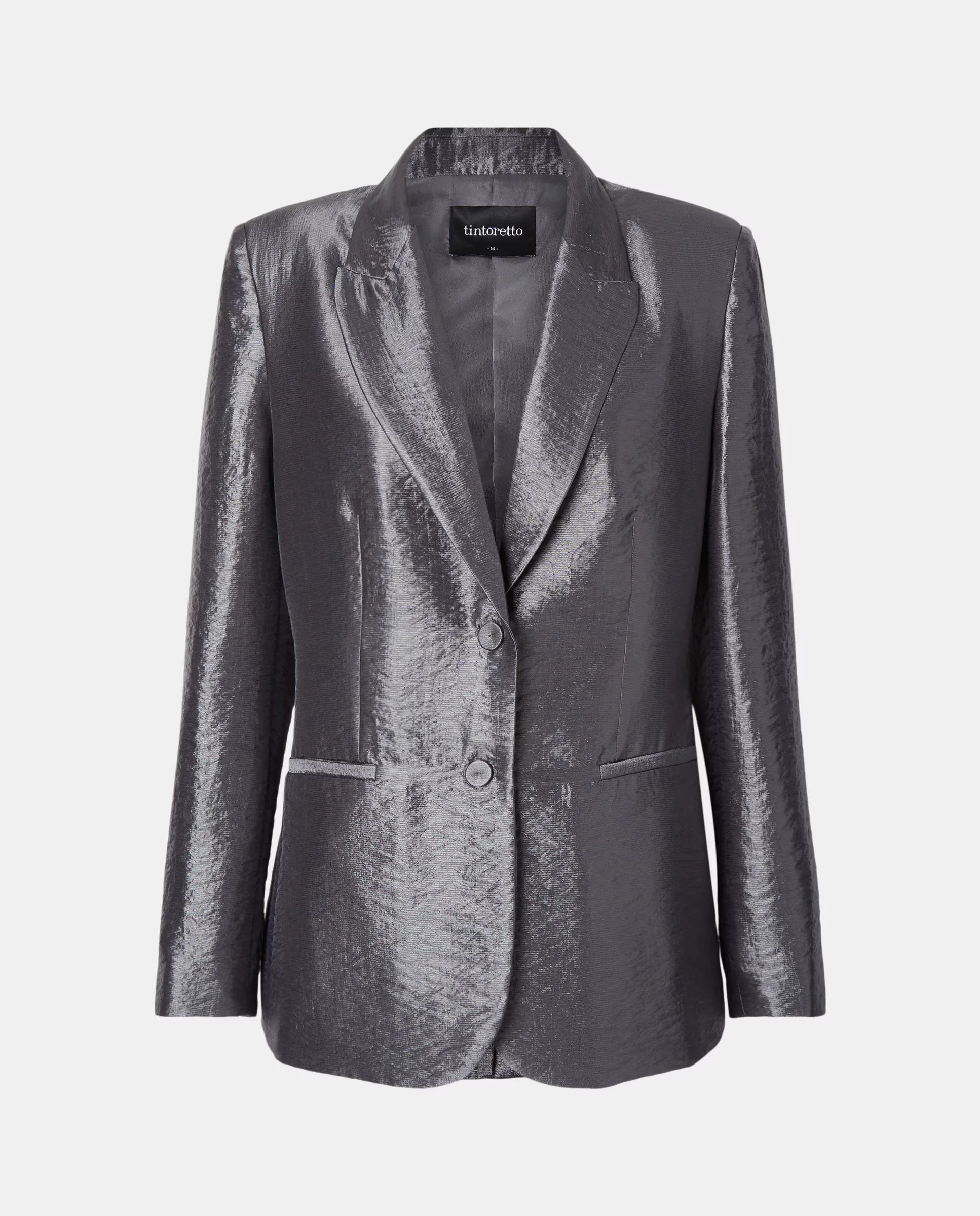 Блейзер женский ламинированный Tintoretto, цвет Plata vieja
Блейзер женский ламинированный Tintoretto, цвет Plata vieja