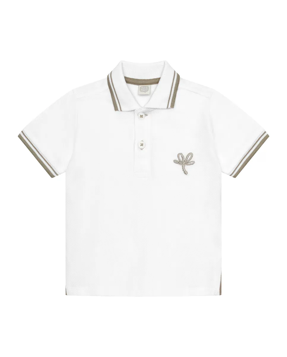 Рубашка поло с короткими рукавами и контрастной отделкой для мальчиков Tuc tuc, белый
Рубашка поло с короткими рукавами и контрастной отделкой для мальчиков Tuc tuc, белый