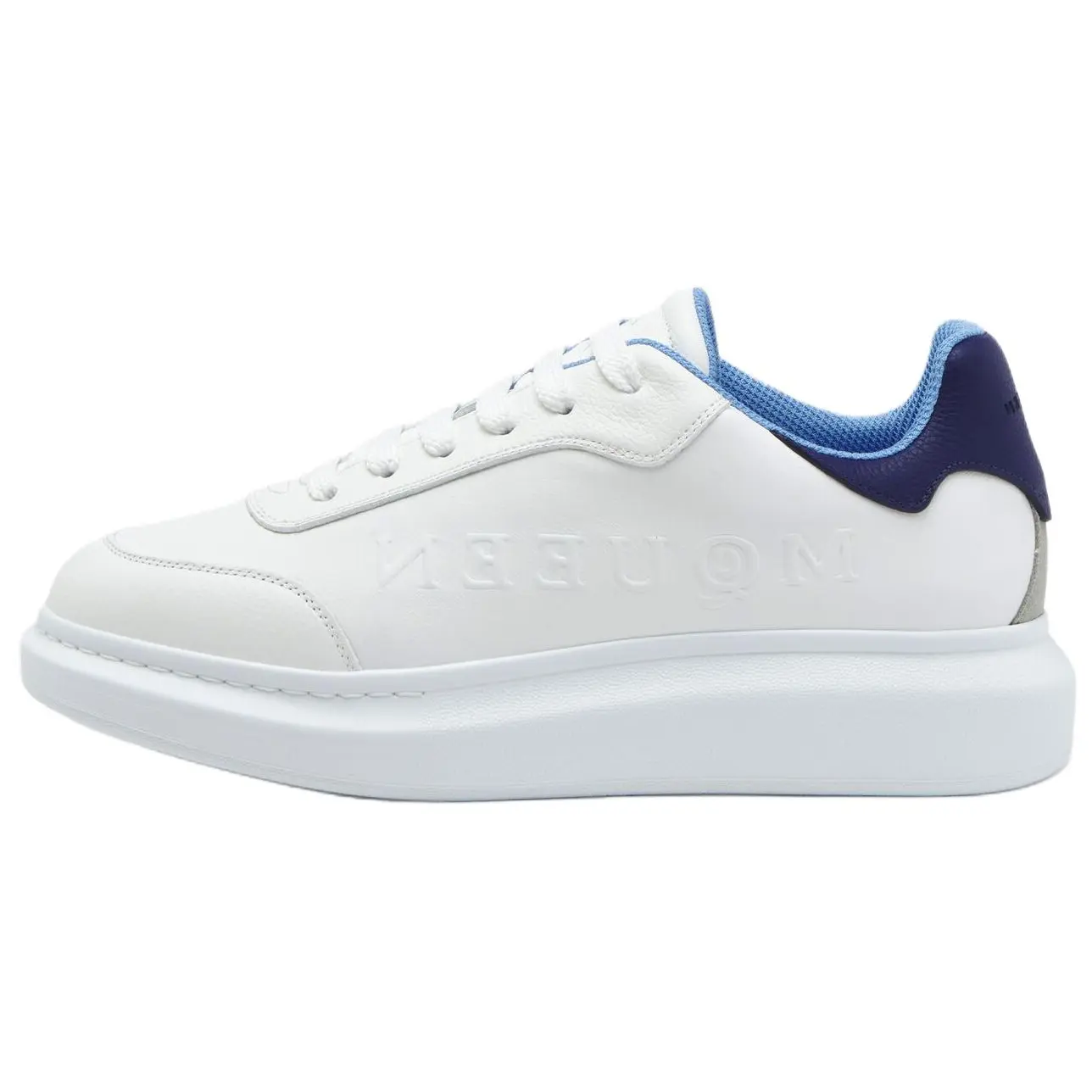 Alexander McQueen Мужские белые кеды низкие, цвет White 
Alexander McQueen Мужские белые кеды низкие, цвет White