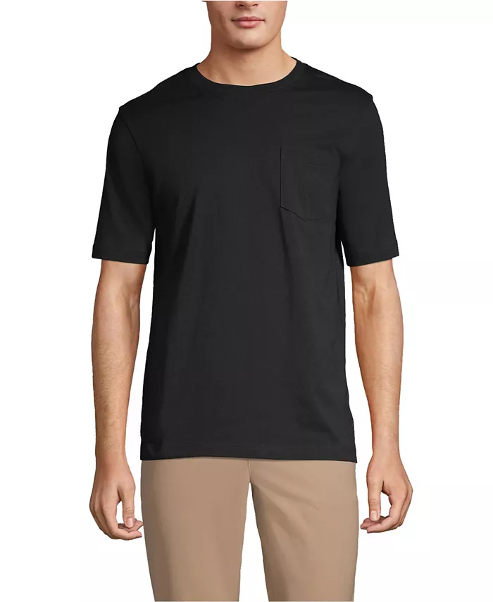 Мужская футболка Super-T с коротким рукавом и карманом Lands' End, черный
Мужская футболка Super-T с коротким рукавом и карманом Lands' End, черный