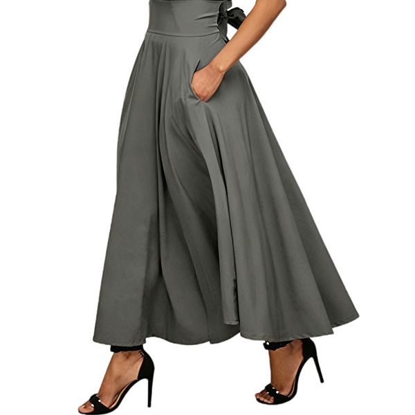 Женская юбка макси с высокой талией и карманами Yesfashion, Light Gray
Женская юбка макси с высокой талией и карманами Yesfashion, Light Gray
