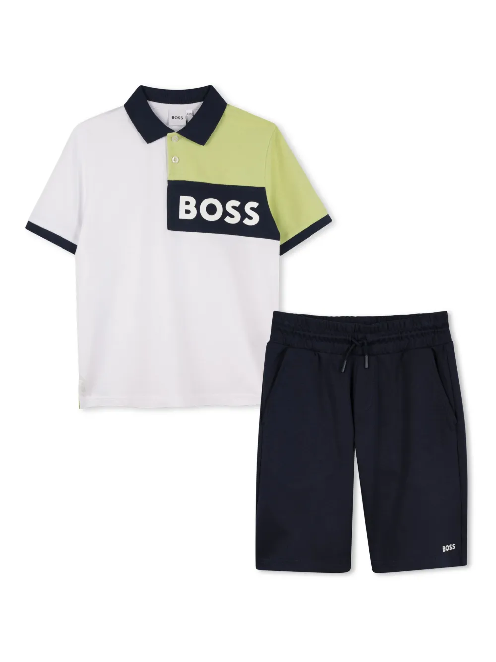 Спортивный костюм с логотипом BOSS Kidswear, белый
Спортивный костюм с логотипом BOSS Kidswear, белый