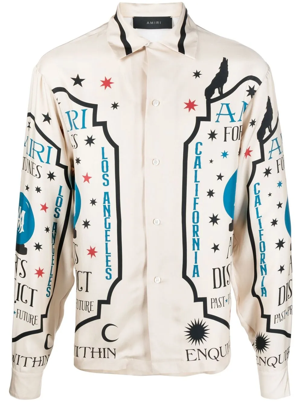 Шелковая рубашка с принтом AMIRI, нейтральный
Шелковая рубашка с принтом AMIRI, нейтральный