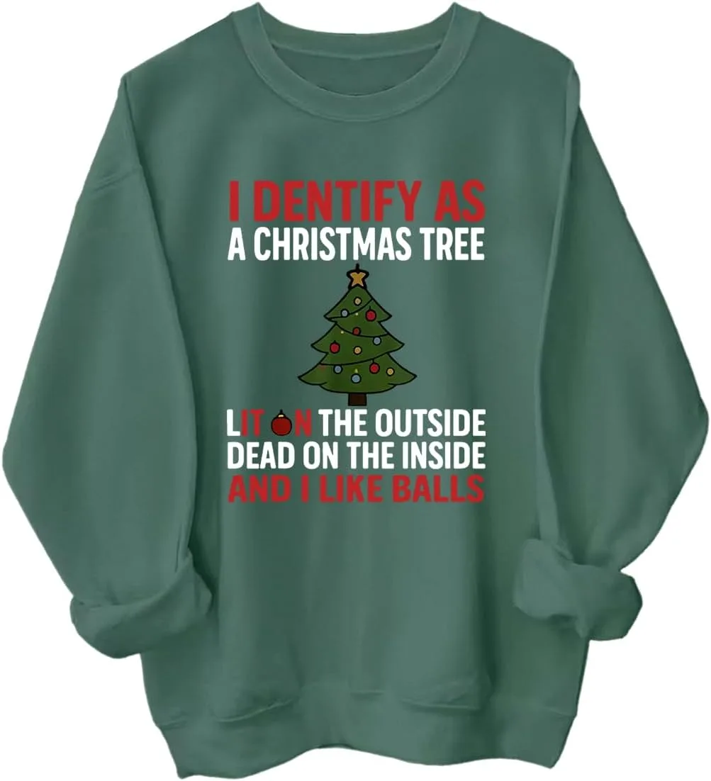 Толстовка с принтом "I Identify As A Christmas Tree"
Толстовка с принтом "I Identify As A Christmas Tree"