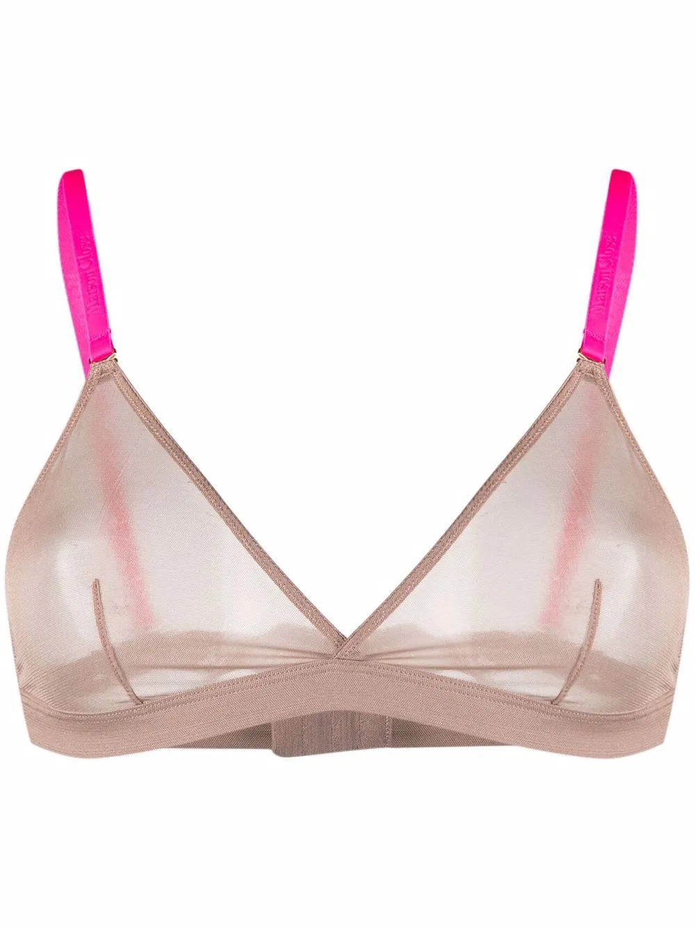 Кружевной бюстгальтер с треугольными чашками Maison Close, коричневый
Кружевной бюстгальтер с треугольными чашками Maison Close, коричневый