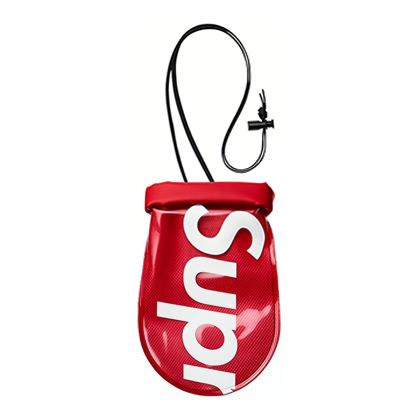 SS18 Тканевый карман для телефона и монет Унисекс Красный Supreme 
SS18 Тканевый карман для телефона и монет Унисекс Красный Supreme