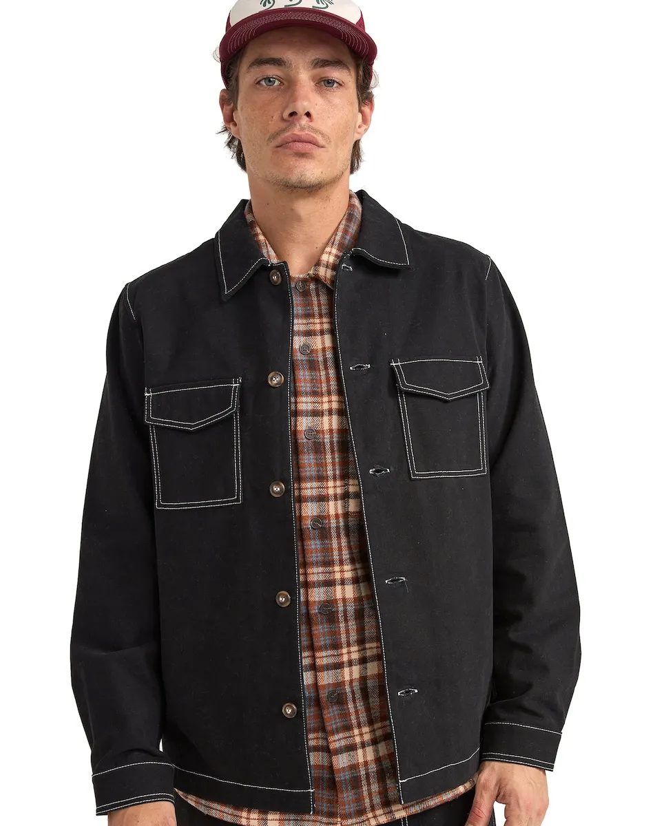 Мужская рубашка из канвы обычного кроя Rhythm, черный
Мужская рубашка из канвы обычного кроя Rhythm, черный