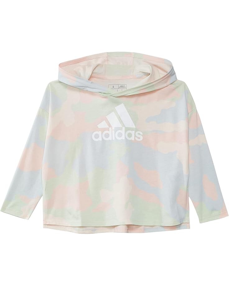 Толстовка adidas Kids Aop Long Sleeve Curve Hem Hooded Tee, цвет Pink w Multi
Толстовка adidas Kids Aop Long Sleeve Curve Hem Hooded Tee, цвет Pink w Multi