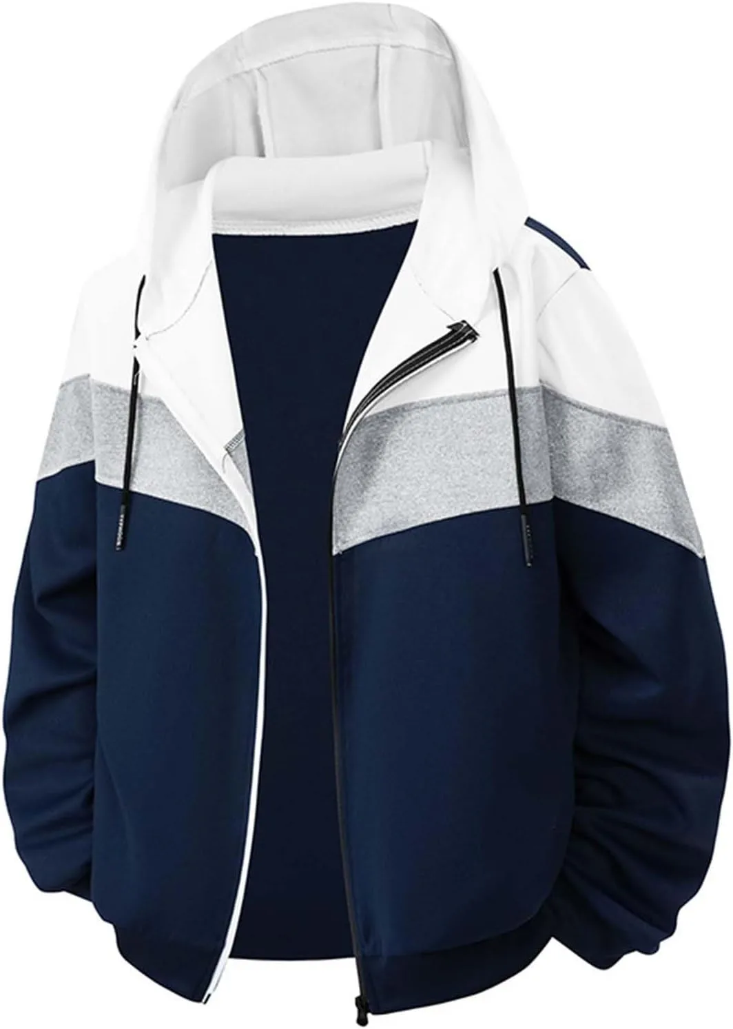 Толстовка с капюшоном Color Block для мужчин, легкая, на молнии
Толстовка с капюшоном Color Block для мужчин, легкая, на молнии