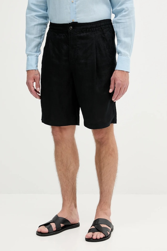 Льняные шорты United Colors Of Benetton, черный
Льняные шорты United Colors Of Benetton, черный