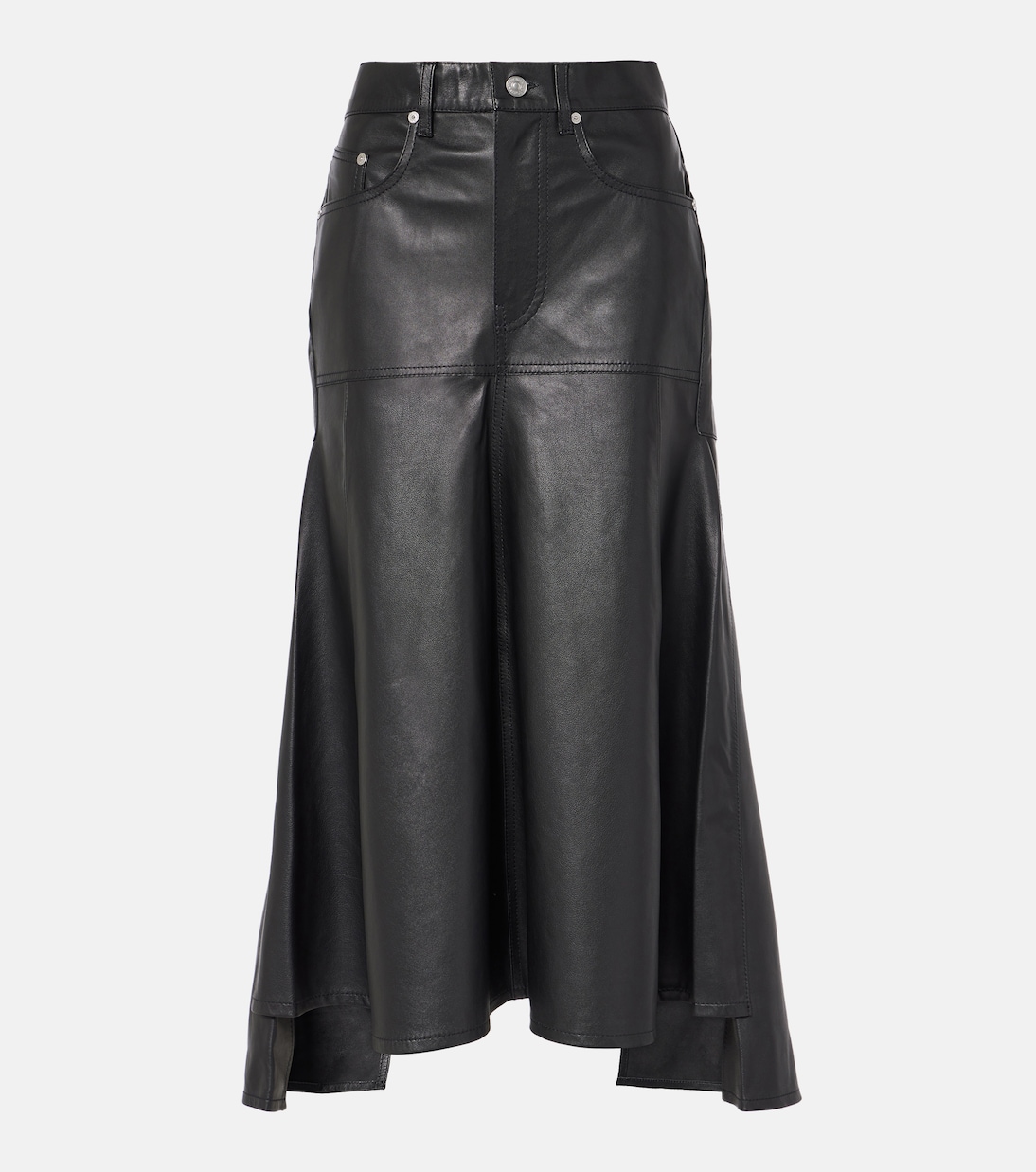 Кожаная юбка миди Victoria Beckham, черный
Кожаная юбка миди Victoria Beckham, черный