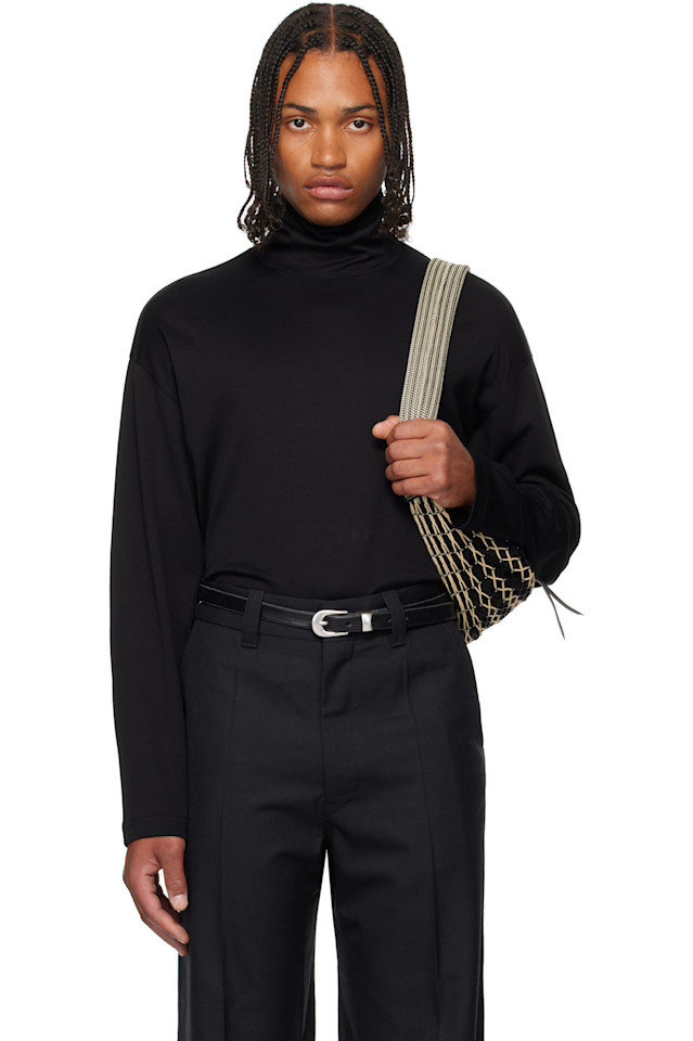 Свободная футболка с воротником-стойкой Lemaire, черный
Свободная футболка с воротником-стойкой Lemaire, черный