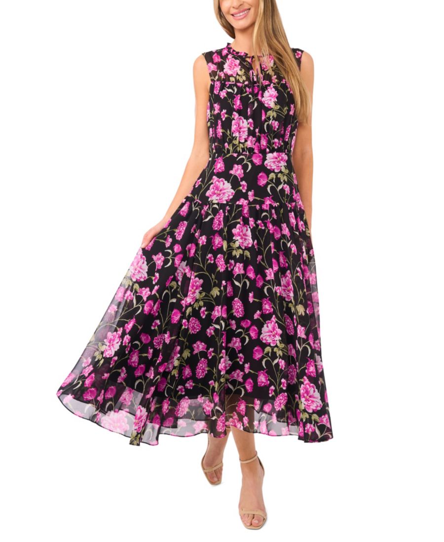 Женское миди-платье без рукавов со сборками CeCe, Rich Black
Женское миди-платье без рукавов со сборками CeCe, Rich Black