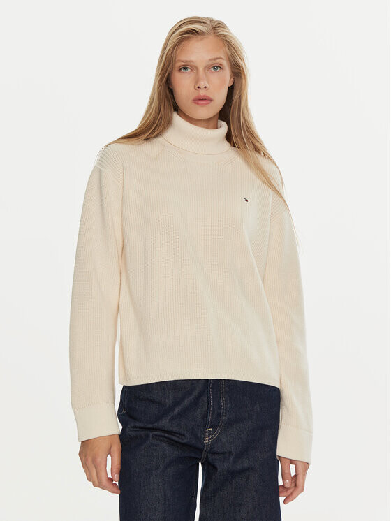 Свитер с высоким воротником обычного кроя Tommy Hilfiger, экрю
Свитер с высоким воротником обычного кроя Tommy Hilfiger, экрю