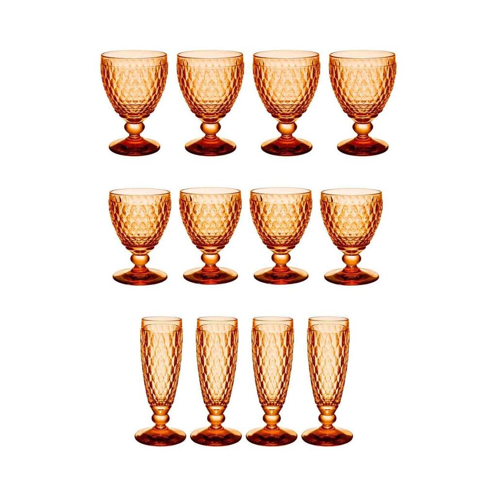 Набор цветных бокалов для вина и шампанского Villeroy & Boch Boston, 12 шт., абрикосовый - DS
Набор цветных бокалов для вина и шампанского Villeroy & Boch Boston, 12 шт., абрикосовый - DS