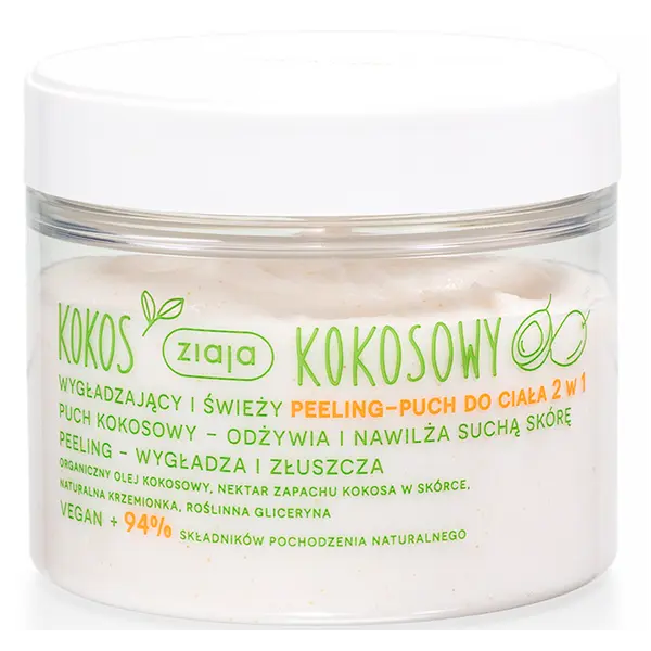 Разглаживающий мелкозернистый скраб для тела, снимающий стресс, 270 мл Ziaja Kokosowy
Разглаживающий мелкозернистый скраб для тела, снимающий стресс, 270 мл Ziaja Kokosowy