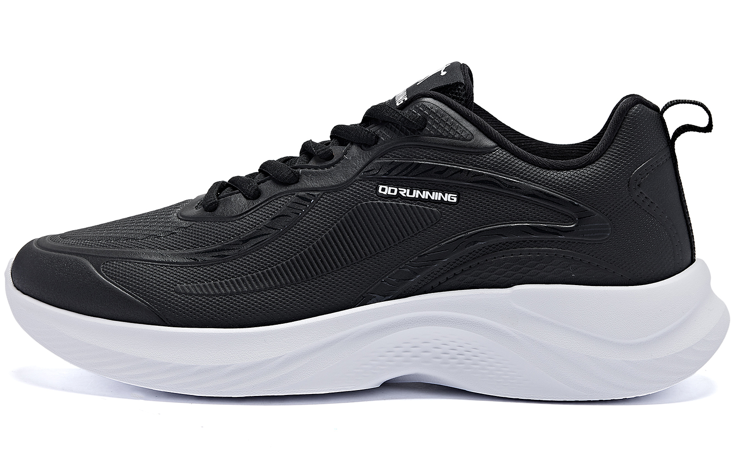 Амортизирующие износостойкие низкие кроссовки для бега мужские черно-белые QIAODAN 
Амортизирующие износостойкие низкие кроссовки для бега мужские черно-белые QIAODAN