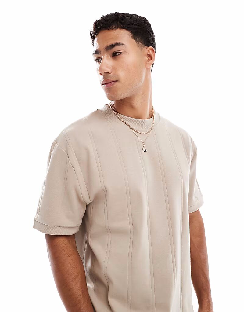 Футболка свободного кроя с фактурной отделкой в рубчик ASOS DESIGN цвета «камень»
Футболка свободного кроя с фактурной отделкой в рубчик ASOS DESIGN цвета «камень»