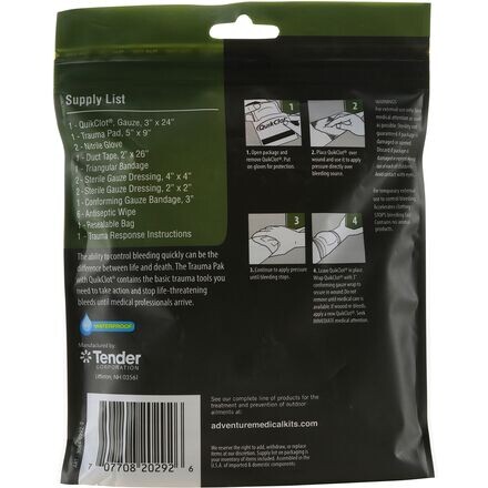 QuikClot Травма Пак Adventure Medical Kits, цвет One Color
QuikClot Травма Пак Adventure Medical Kits, цвет One Color