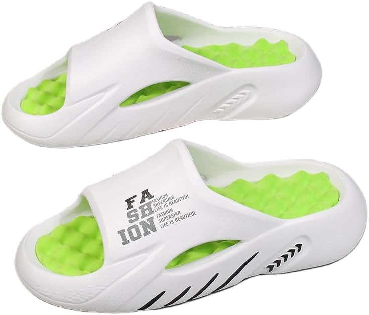 Массажные сандалии HCHCTRY EVA для мужчин и женщин, модные, больший размер, с мягкой подошвой, легкие, для дома и душа, нескользящие пляжные шлепанцы, комфортные тапочки, белый
Массажные сандалии HCHCTRY EVA для мужчин и женщин, модные, больший размер, с мягкой подошвой, легкие, для дома и душа, нескользящие пляжные шлепанцы, комфортные тапочки, белый